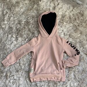 Nununu Light Pink Kids Hoodie with neck warmer size 6-7 years